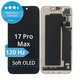Дисплей Soft OLED 120Hz за iPhone 17 Pro Max, Тъчскрийн с рамка, DIAGNOSTIC
