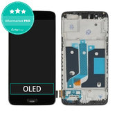 Дисплей за OnePlus 5, Black, Тъчскрийн с рамка