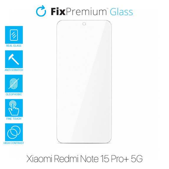 Закалено стъкло за Xiaomi Redmi Note 15 Pro+ 5G, FixPremium