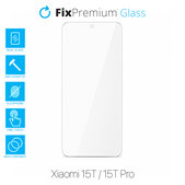 Закалено стъкло за Xiaomi 15T, 15T Pro, FixPremium