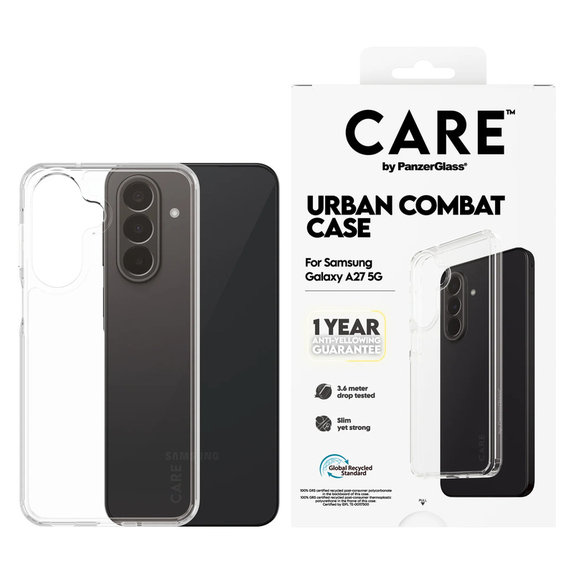 Калъф Urban Combat за Samsung Galaxy A27, Прозрачно, PanzerGlass