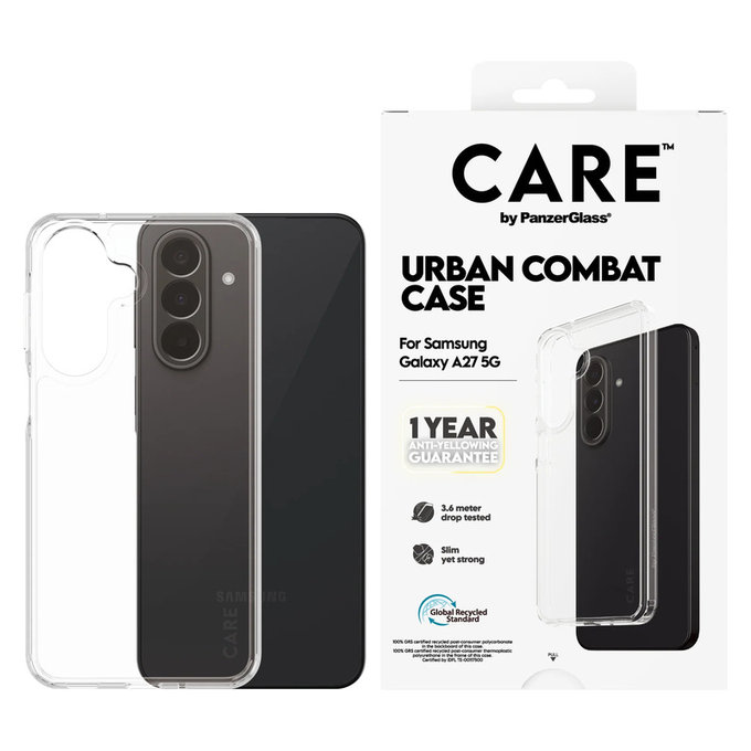 Калъф Urban Combat за Samsung Galaxy A27, Прозрачно, PanzerGlass