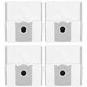 Торбичка за прах, 4 бр. за Ecovacs Deebot T30c, T50-series, T80-series, X8-series, X9 Pro-series