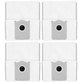 Торбичка за прах, 4 бр. за Ecovacs Deebot T30c, T50-series, T80-series, X8-series, X9 Pro-series