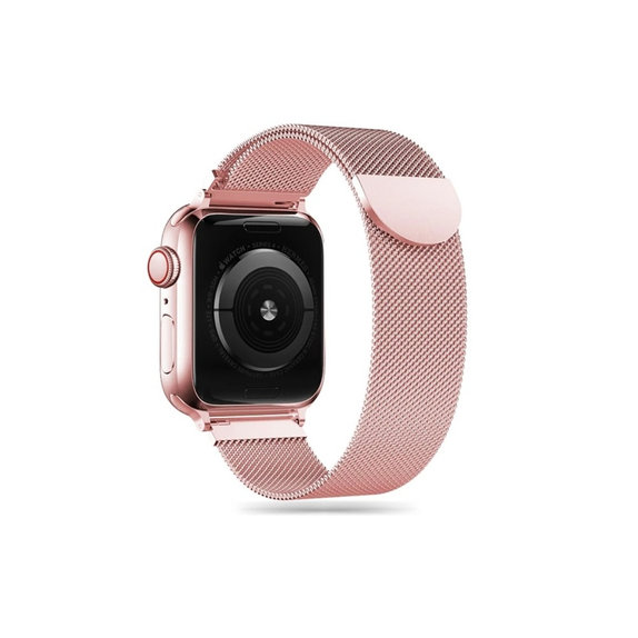 Каишка Milaneseband за Apple Watch 8 / 9 / 10 / 11 / SE (40 / 41 / 42 mm), Rose Gold, Tech-Protect