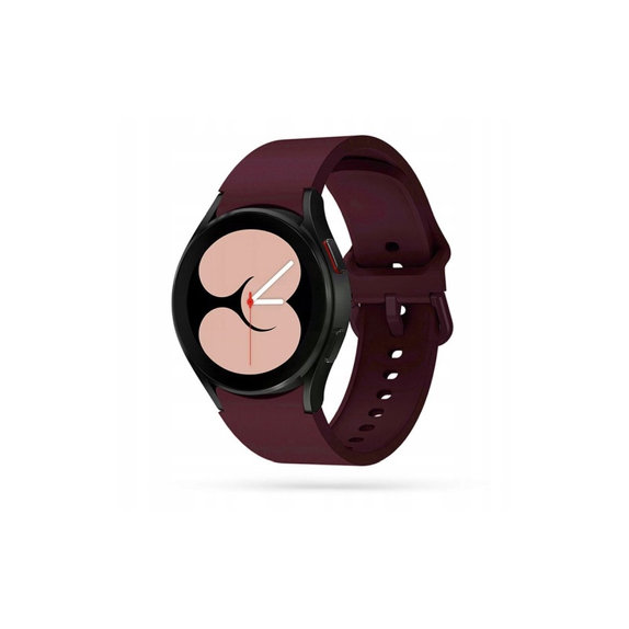 Каишка Iconband за Samsung Watch 4 / 5 / 5 Pro / 6 / 7 / FE, бордо, Tech-Protect