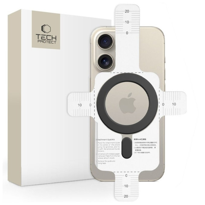 Магнитен MagSafe пръстен MagMat MagSafe, черна, Tech-Protect