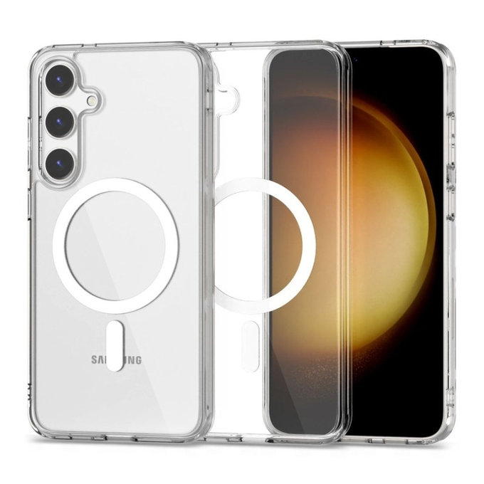 Калъф FlexAir Hybrid MagSafe за Samsung S24, прозрачна, Tech-Protect