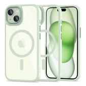 Калъф MagMat MagSafe за iPhone 15, зелена/прозрачна, Tech-Protect