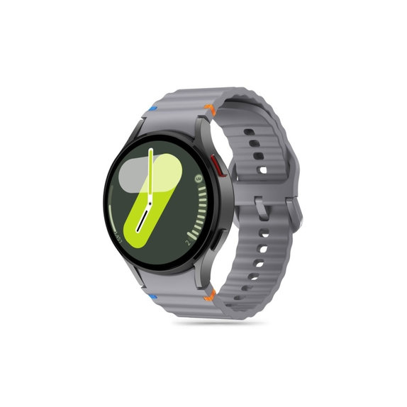 Каишка Silicone Sport за Samsung Watch 4 / 5 / 5 Pro / 6 / 7 / FE, Crayon Grey, Tech-Protect
