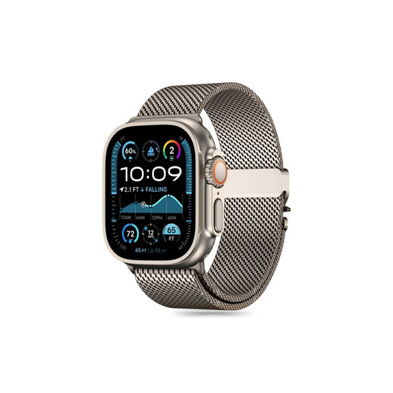 Каишка Milano за Apple Watch 8 / 9 / 10 / 11 / SE / Ultra (44 / 45 / 46 / 49 mm), Titanium, Tech-Protect