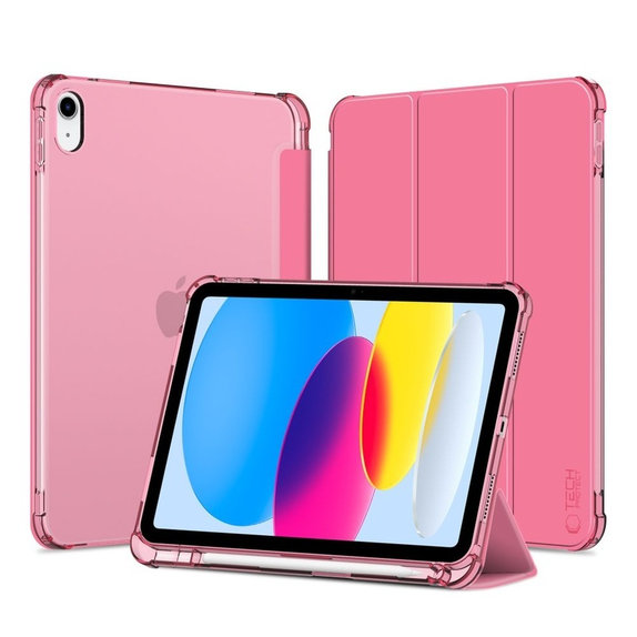 Калъф Sc Pen Hybrid за iPad 10.9" 10 / 2022 / 11" 11 / 2025, Crystal Magenta, Tech-Protect