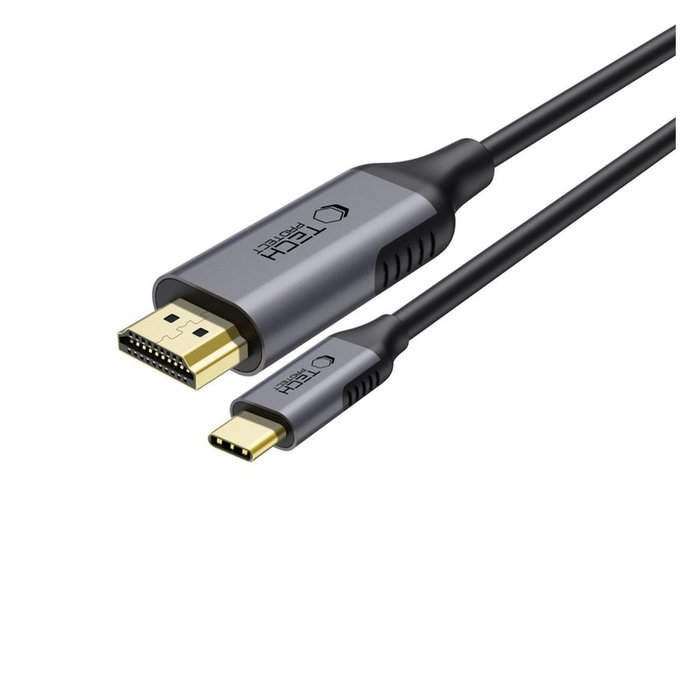 Кабел Ultraboost Cable USB-C / HDMI 2.0 4K 60Hz 180cm, черна, Tech-Protect