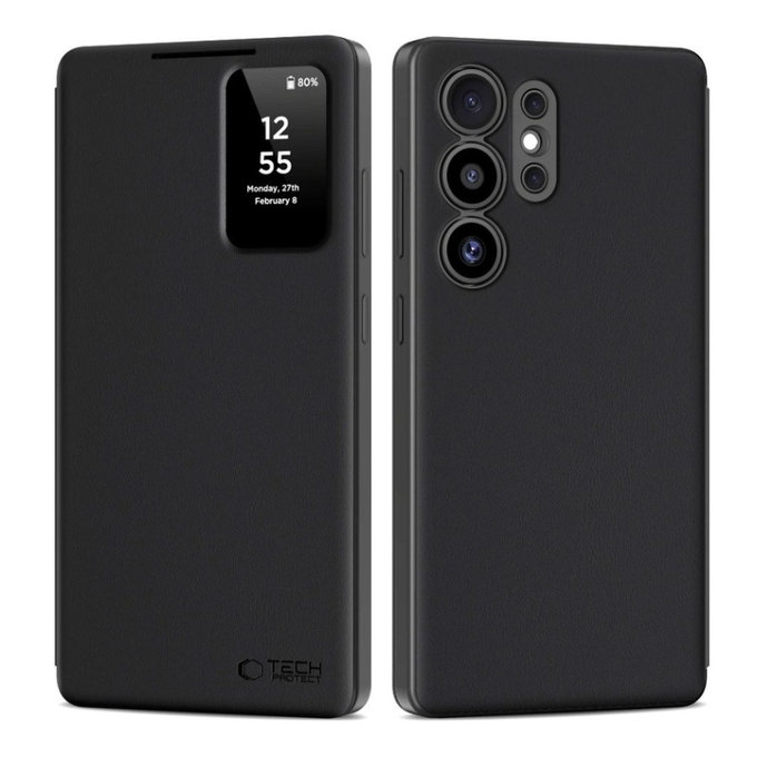 Калъф Smart Wallet за Samsung S25 Ultra, Matte Black, Tech-Protect