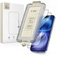 Закалено стъкло Quick Set+ 2-PACK за iPhone 15 / 16, черна, Tech-Protect