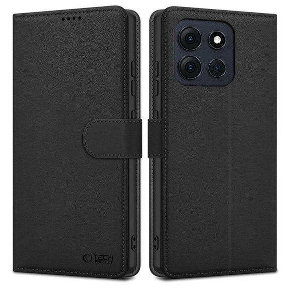 Калъф Wallet за Motorola Moto G56 5G, черна, Tech-Protect