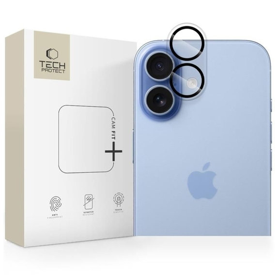 Протектор за камера Cam Fit+ за iPhone 17, прозрачна, Tech-Protect