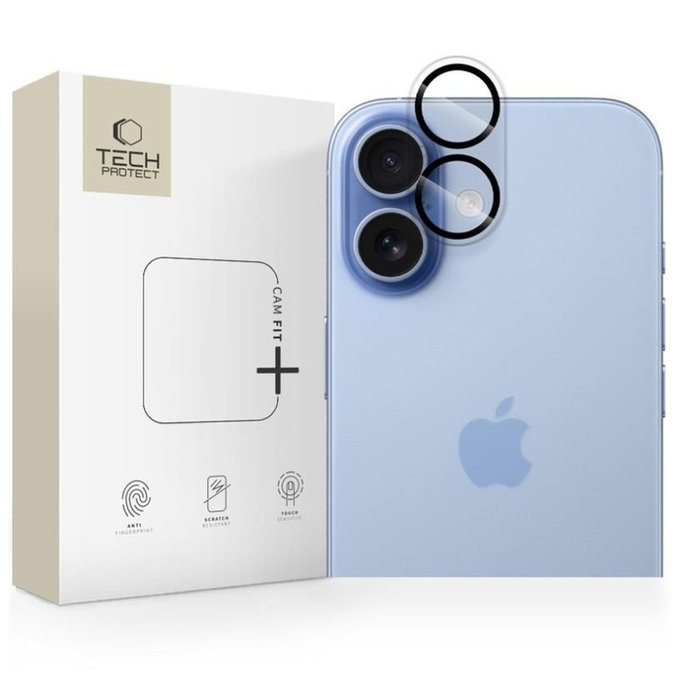 Протектор за камера Cam Fit+ за iPhone 17, прозрачна, Tech-Protect