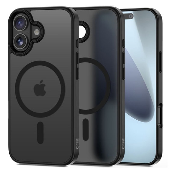 Калъф MagMat MagSafe за iPhone 17, Matte Black, Tech-Protect