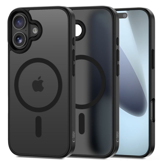 Калъф MagMat MagSafe за iPhone 17, Matte Black, Tech-Protect