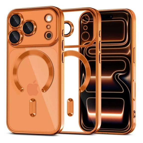 Калъф MagFlex MagSafe за iPhone 17 Pro, Shiny Cosmic Orange, Tech-Protect