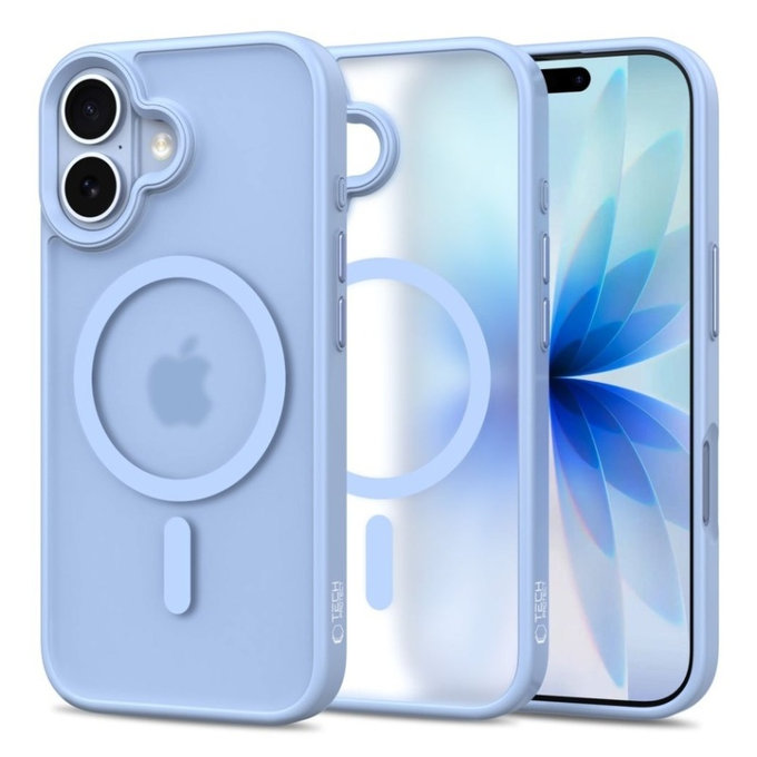 Калъф MagMat MagSafe за iPhone 17, Matte Mist Blue, Tech-Protect