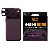 Протектор за обектив на задна камера Fender за iPhone 18 Pro, Dark Cherry, PanzerGlass