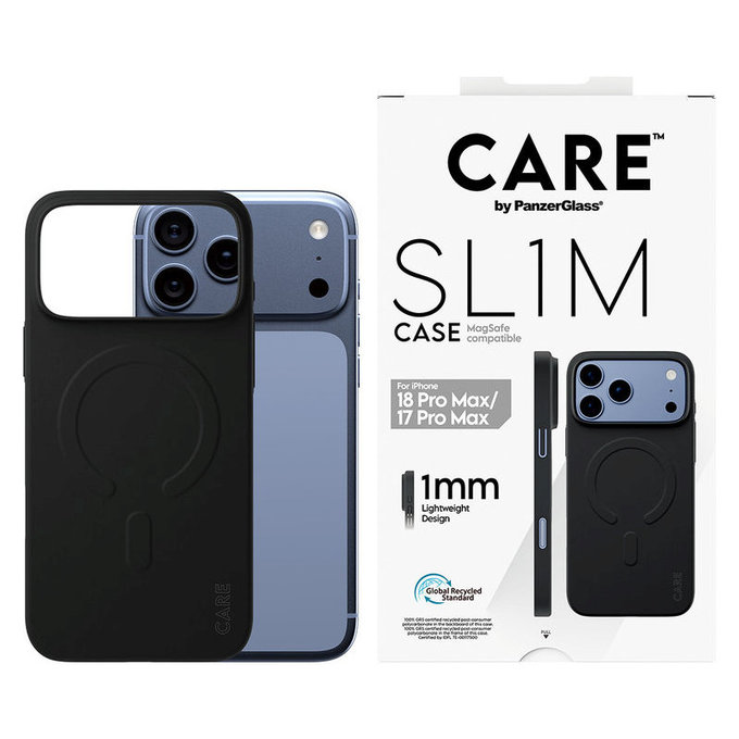 Калъф SL1M с MagSAFE за iPhone 18 Pro Max/17 Pro Max/16e, Черен, PanzerGlass