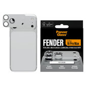 Протектор за обектив на задна камера Fender за iPhone 18 Pro Max, Сребърен, PanzerGlass