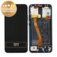 дисплей за Huawei Mate 20 Lite, Тъчскрийн и рамка с батерия, 02352DKM, 02352GTT, Sapphire Blue, Genuine Service Pack