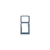 SIM/SD държач за Huawei P30 Lite, 51661LWN, 51661NAN, Peacock Blue, Genuine Service Pack