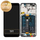 дисплей за Huawei Y5p, Тъчскрийн и рамка с батерия, 02353RJP, черен, Black, Genuine Service Pack