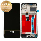 дисплей за Huawei Nova Y70 Mega-L29E, Тъчскрийн и рамка, 02354WHN, Midnight Black, Genuine Service Pack