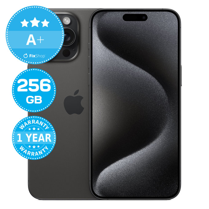 Apple iPhone 15 Pro Max Black Titanium 256GB A+ Обновени