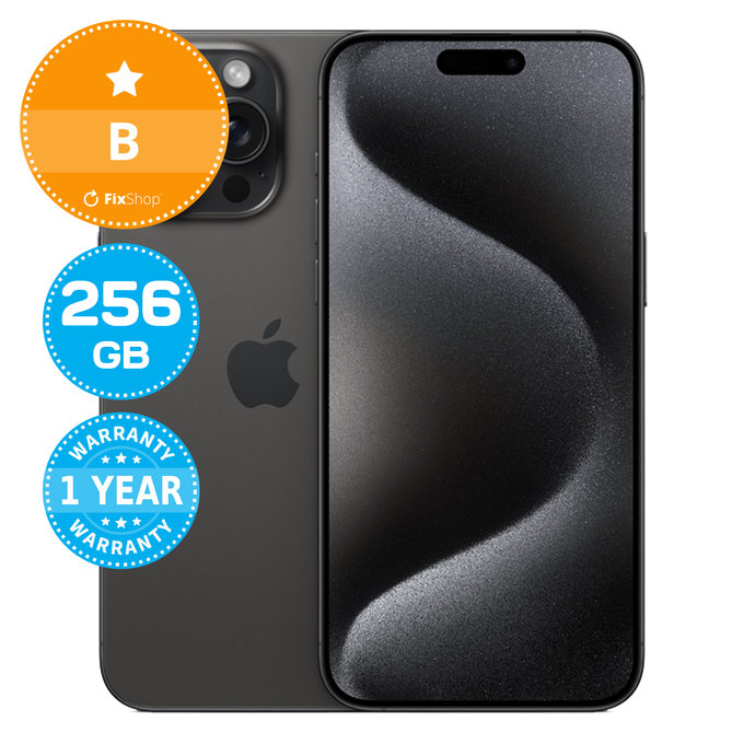 Apple iPhone 15 Pro Max Black Titanium 256GB B Обновени