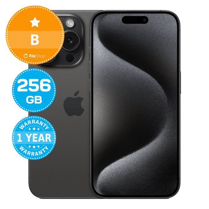 Apple iPhone 15 Pro Black Titanium 256GB B Обновени