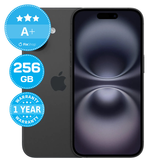 Apple iPhone 16 Black 256GB A+ Обновени