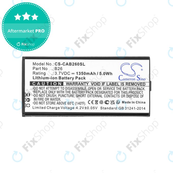 Батерия за Cat B26, 1350mAh, Li-Ion, 3.7V, B26, HQ