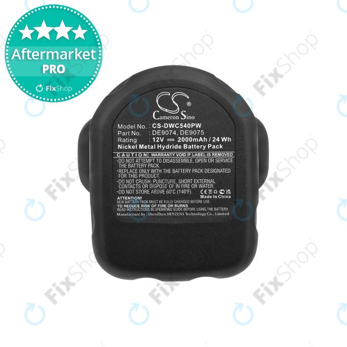 Батерия за DeWalt DC, DW, 2000-series, 2000mAh, DE9074, DE9075, 152250-27, 397745-01, HQ