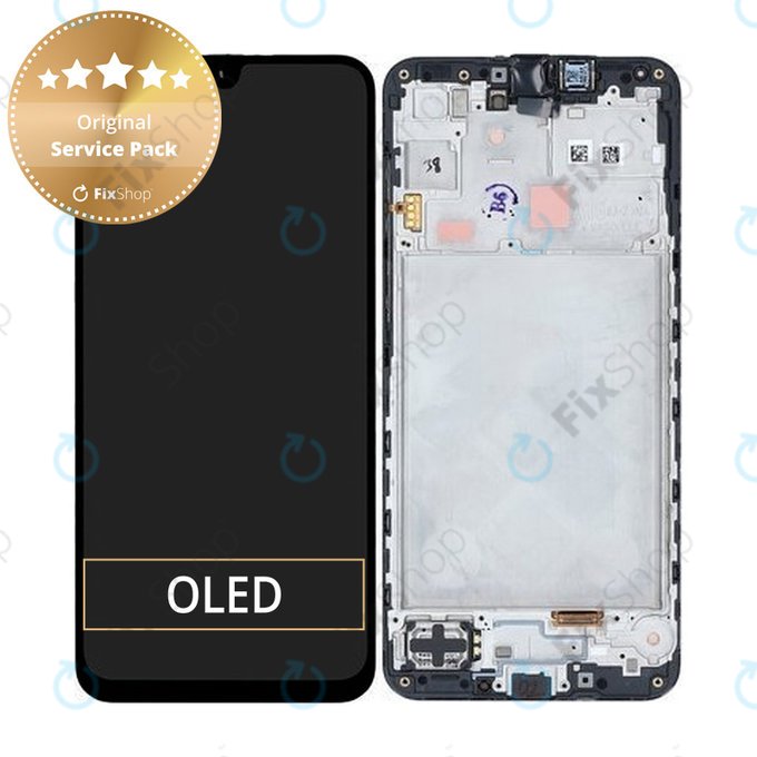 Дисплей за Samsung A16 5G, Blue Black, Тъчскрийн с рамка, GH82-36143A Genuine Service Pack