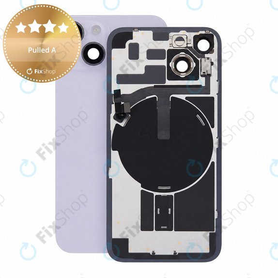 Стъкло на задния капак за iPhone 14, Purple, Pulled A
