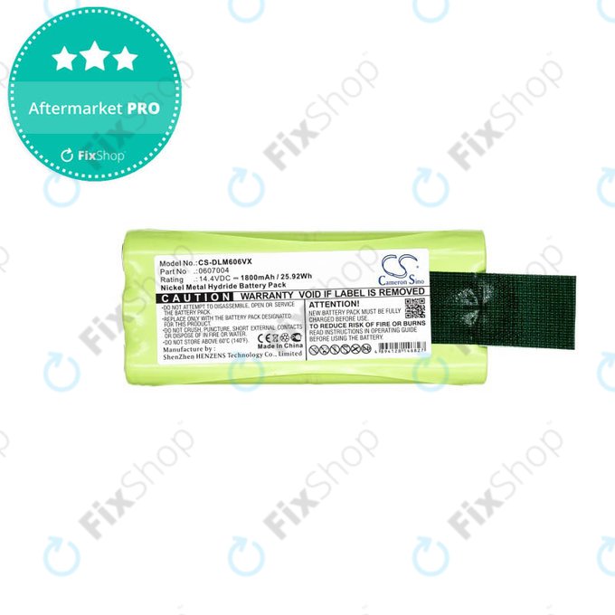 Батерия за Dirt Devil Libero M606, M606-1, M606-2, M606-3, M606-4, M607, M612, 0607004, 0612014, Ni-MH 14.4V 1800mAh, HQ