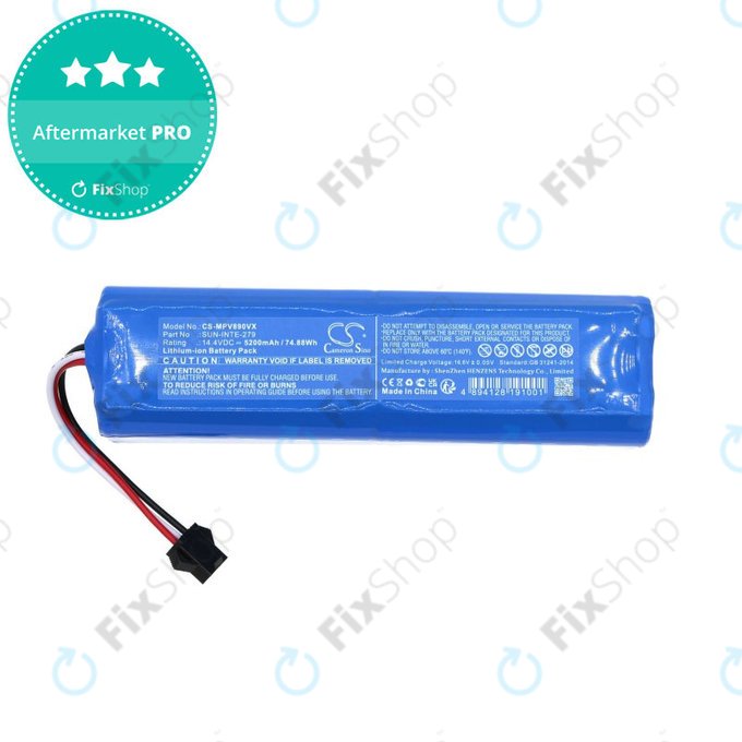 Батерия за Mamibot ExVac 890, 5200mAh, Li-Ion, 14.4V, SUN-INTE-279, HQ
