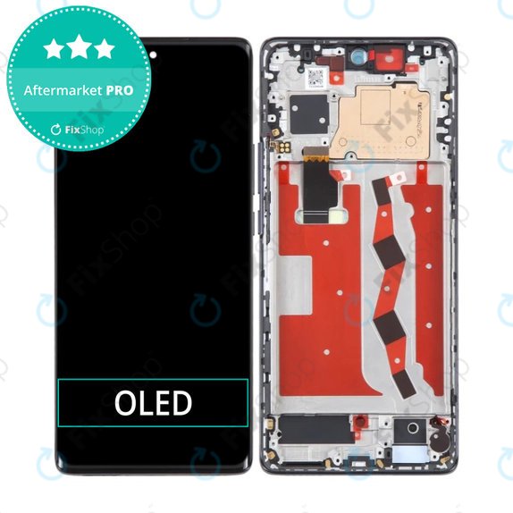 дисплей OLED за Huawei Nova 10, Тъчскрийн и рамка, Starry Black