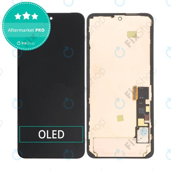 дисплей OLED за Google Pixel 8 GKWS6 G9BQD, Тъчскрийн и рамка, черен, Black