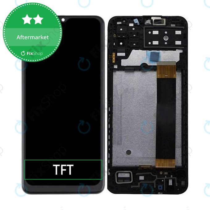 дисплей за Samsung M13 M135F, Тъчскрийн и рамка, черен, Black, TFT