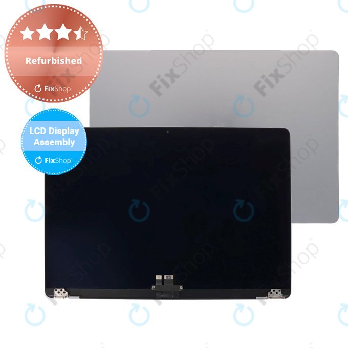 LCD дисплей за MacBook Air 15" M2 A2941 (2023), M3 A3114 (2024), предно стъкло, корпус, Space Gray, Refurbished