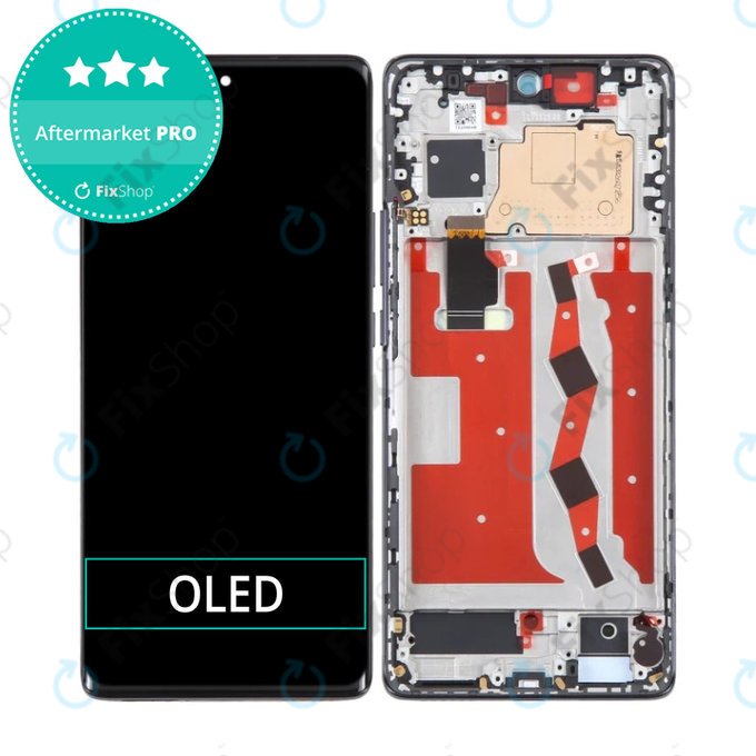 дисплей OLED за Huawei Nova 10, Тъчскрийн и рамка, Starry Black