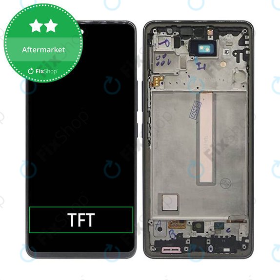 дисплей за Samsung A53 A536B, Тъчскрийн и рамка, Awesome Black, TFT