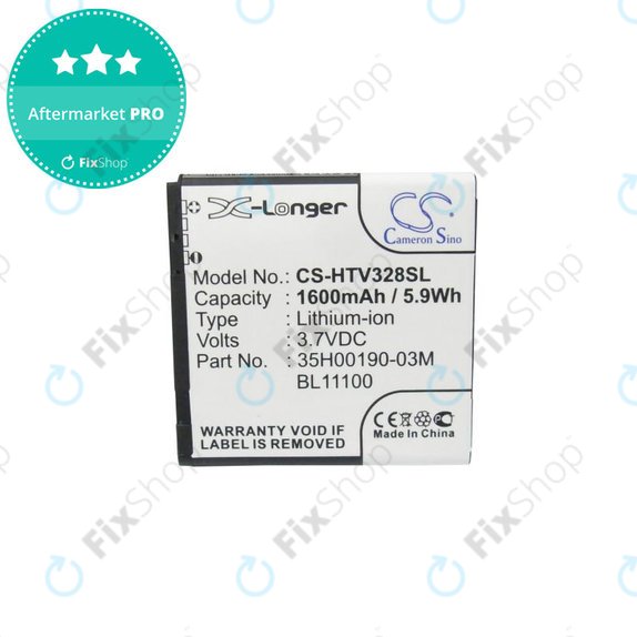 Батерия за HTC Desire X, Desire V, 1600mAh, Li-Ion, 3.7V, 35H00190-03M, HQ